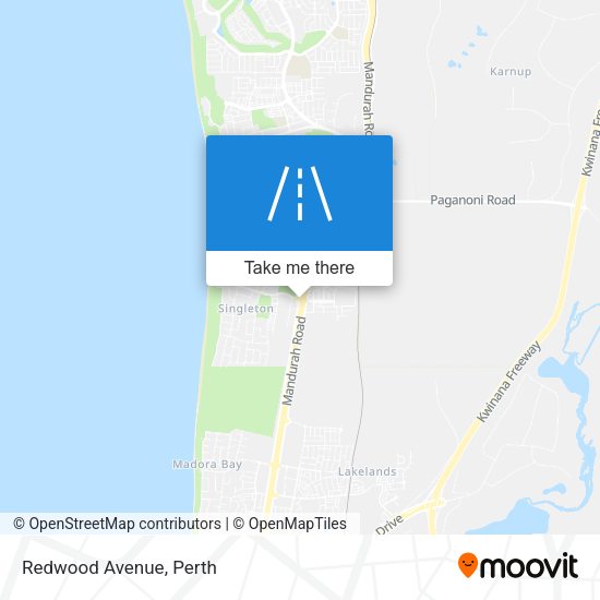 Redwood Avenue map