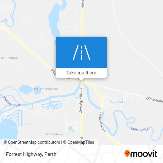 Mapa Forrest Highway