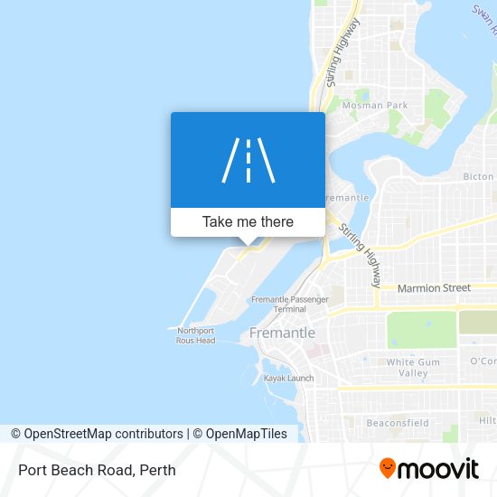 Port Beach Road map