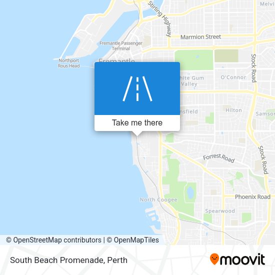 South Beach Promenade map
