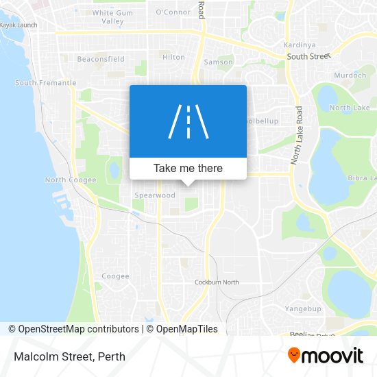 Malcolm Street map