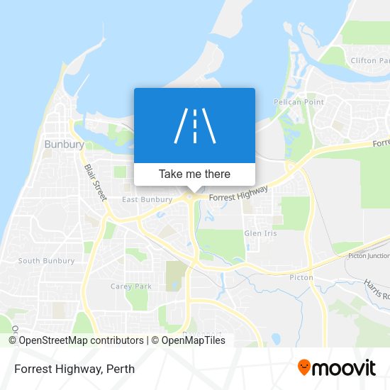 Forrest Highway map