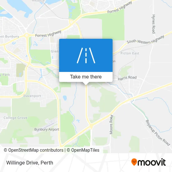 Mapa Willinge Drive