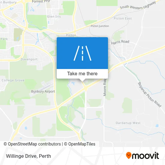 Mapa Willinge Drive