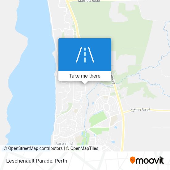 Leschenault Parade map