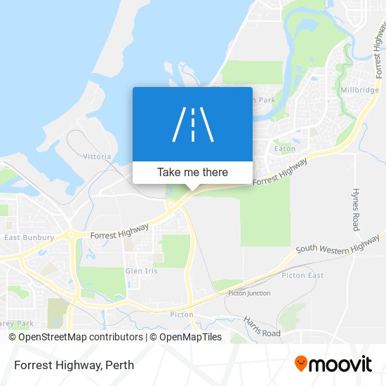 Forrest Highway map