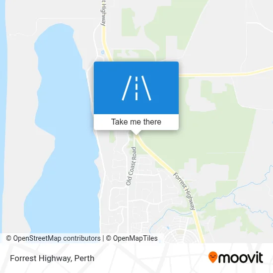 Mapa Forrest Highway