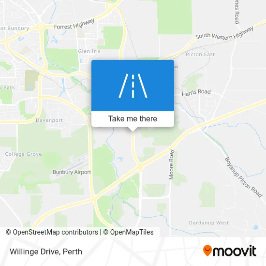 Mapa Willinge Drive