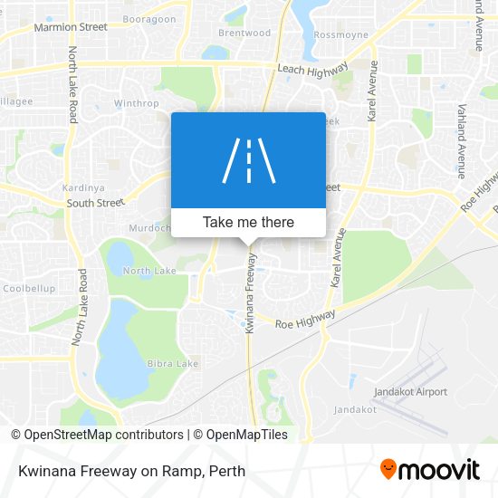 Kwinana Freeway on Ramp map