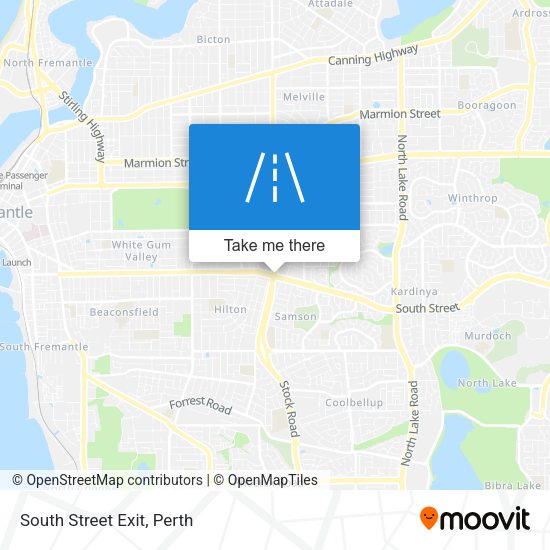 South Street Exit map