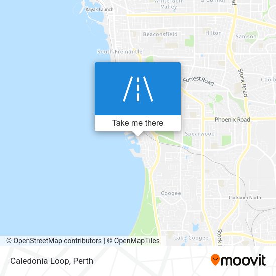 Caledonia Loop map