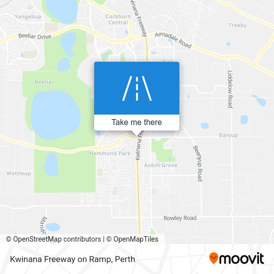 Kwinana Freeway on Ramp map