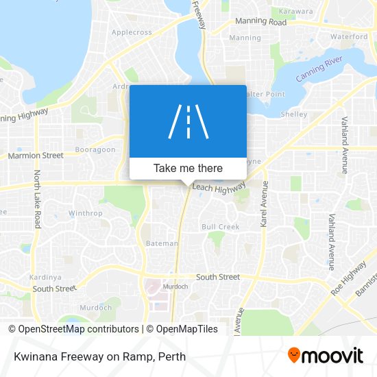 Kwinana Freeway on Ramp map