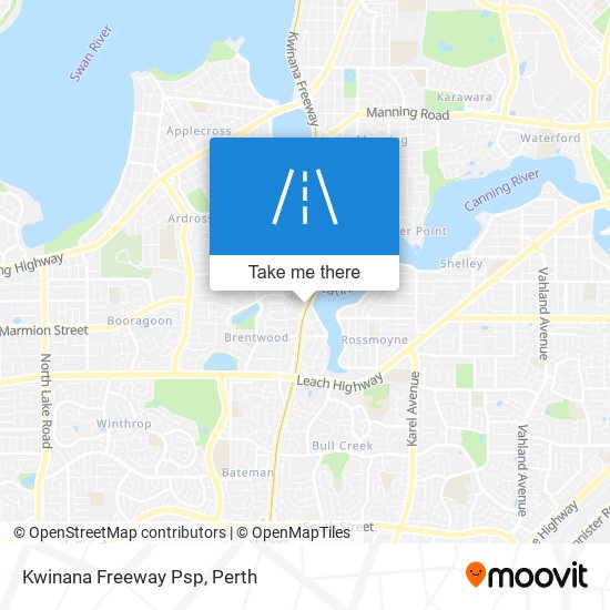 Kwinana Freeway Psp map