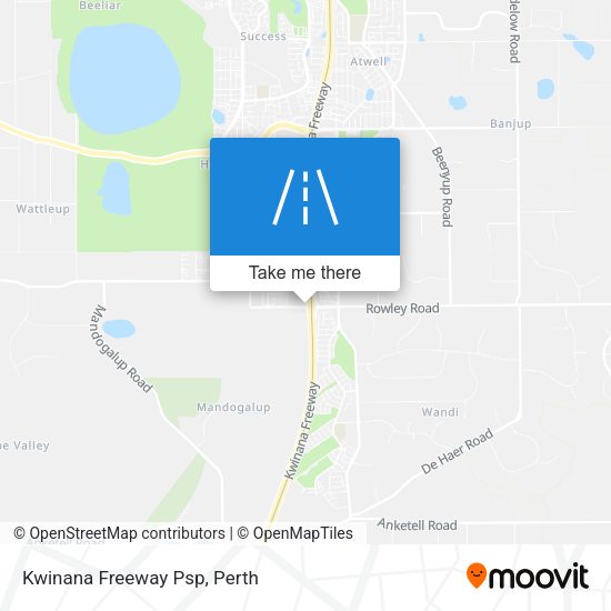 Kwinana Freeway Psp map