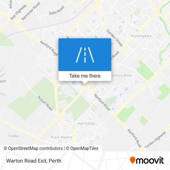 Warton Road Exit map
