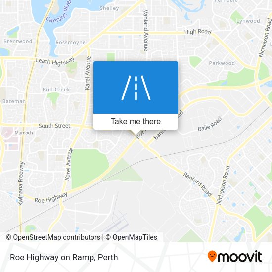 Roe Highway on Ramp map