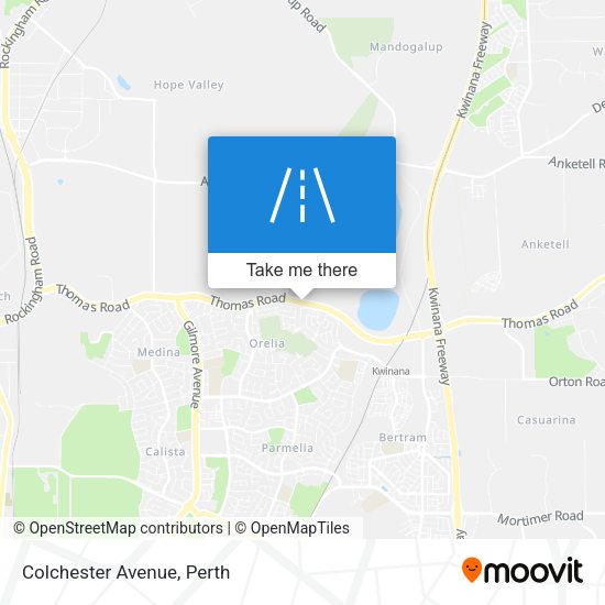Colchester Avenue map