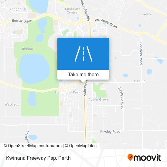Kwinana Freeway Psp map