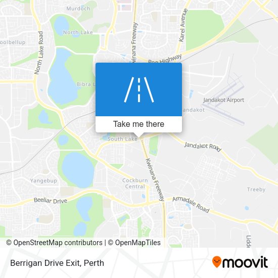 Berrigan Drive Exit map