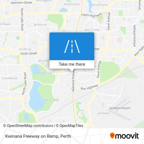 Kwinana Freeway on Ramp map
