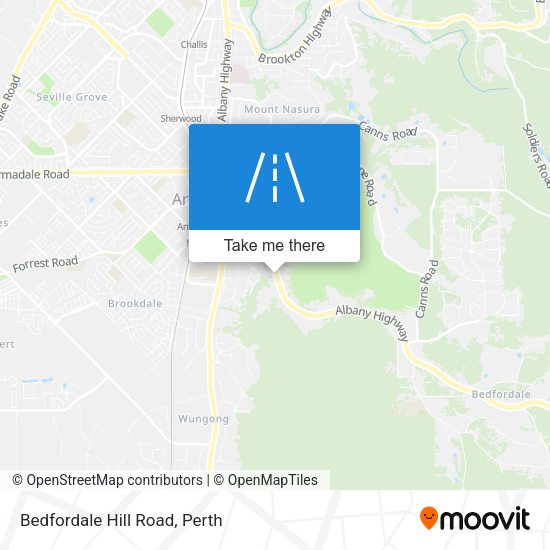 Bedfordale Hill Road map