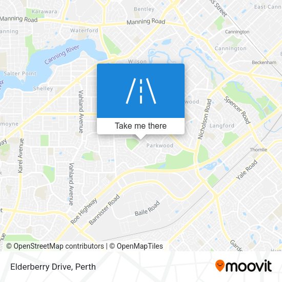 Elderberry Drive map