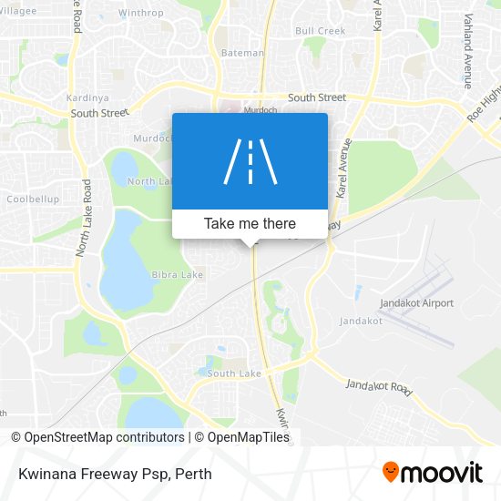 Kwinana Freeway Psp map