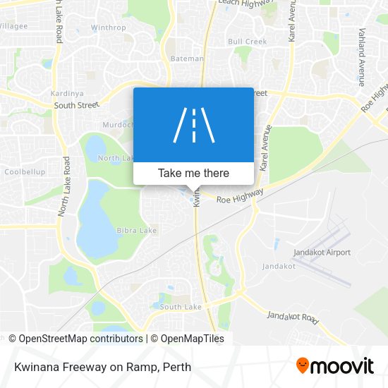Kwinana Freeway on Ramp map