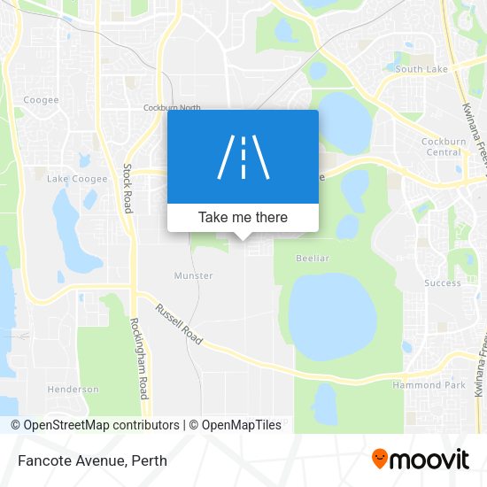 Fancote Avenue map