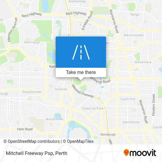 Mapa Mitchell Freeway Psp