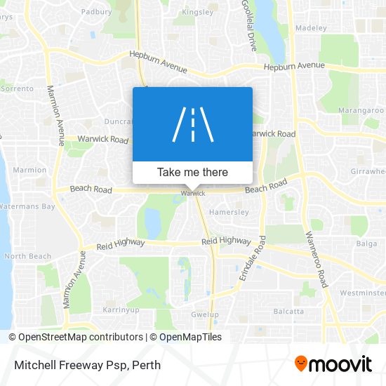 Mitchell Freeway Psp map