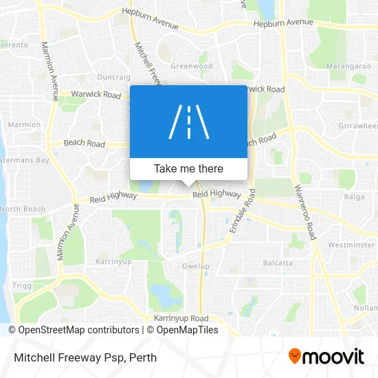 Mapa Mitchell Freeway Psp