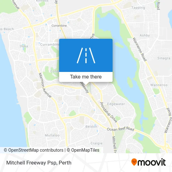 Mapa Mitchell Freeway Psp