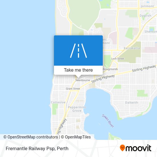 Fremantle Railway Psp map