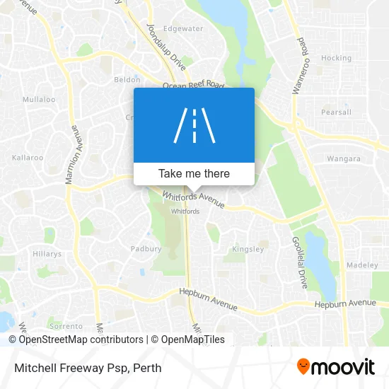Mapa Mitchell Freeway Psp