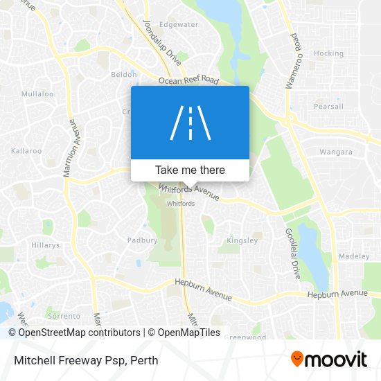 Mitchell Freeway Psp map