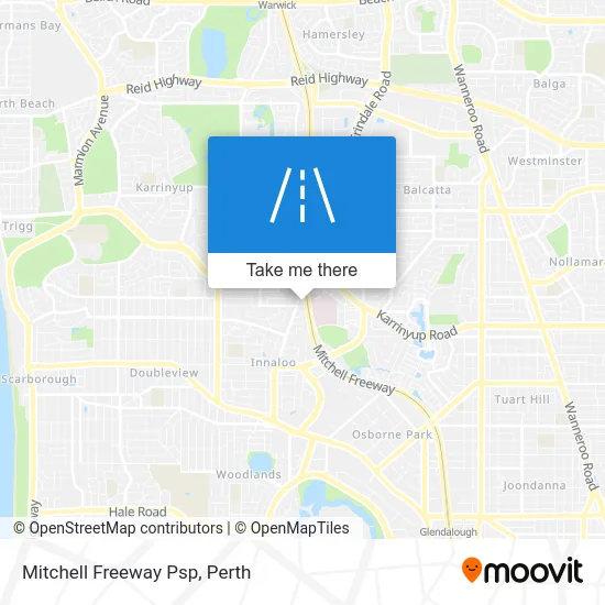 Mapa Mitchell Freeway Psp