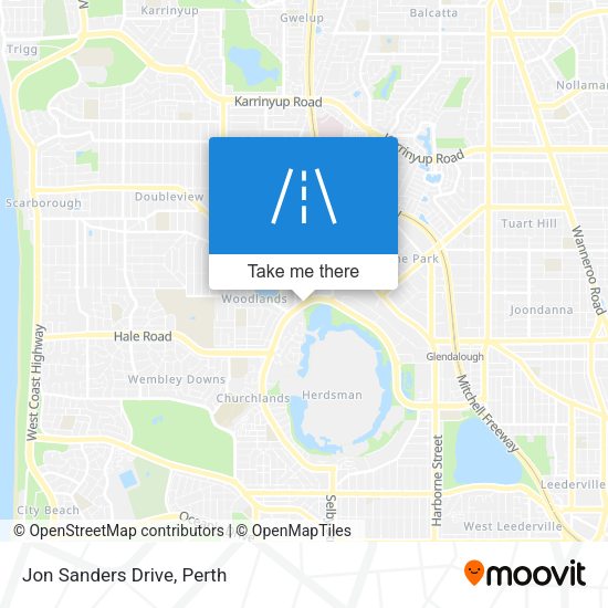Jon Sanders Drive map