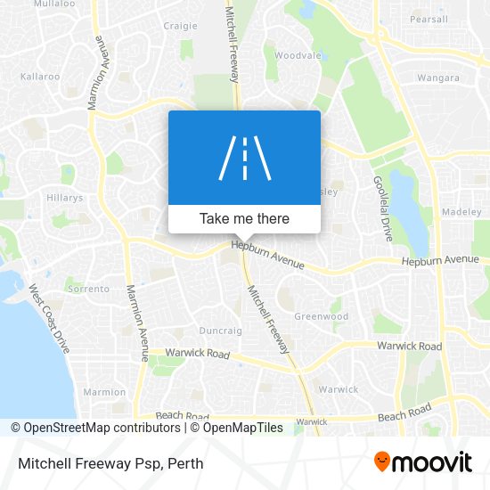 Mitchell Freeway Psp map