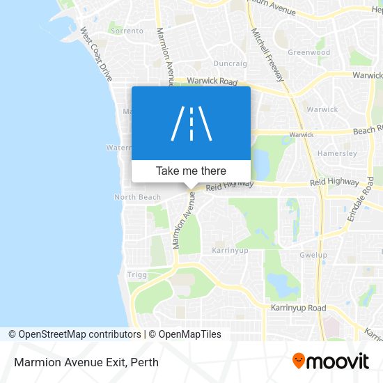 Marmion Avenue Exit map