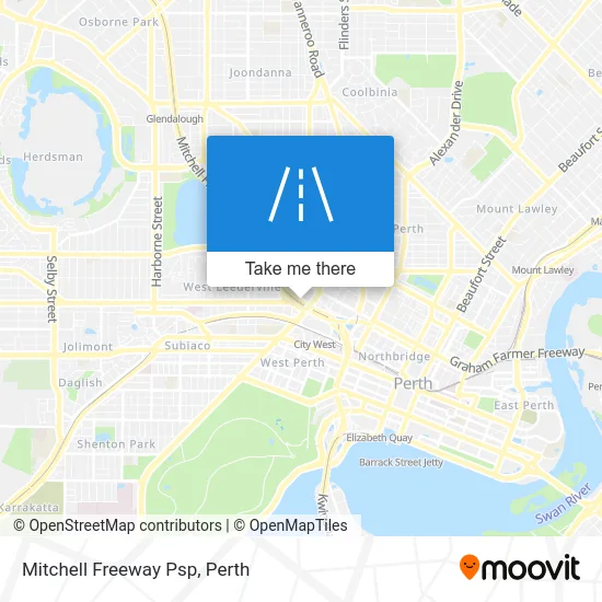 Mapa Mitchell Freeway Psp