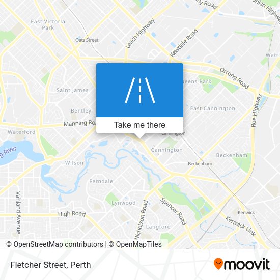 Fletcher Street map