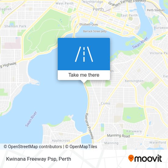Kwinana Freeway Psp map