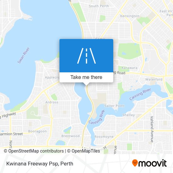 Kwinana Freeway Psp map