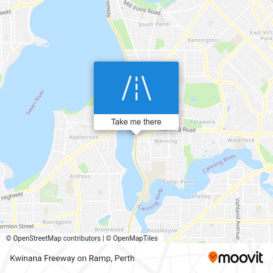 Kwinana Freeway on Ramp map