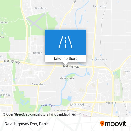 Reid Highway Psp map