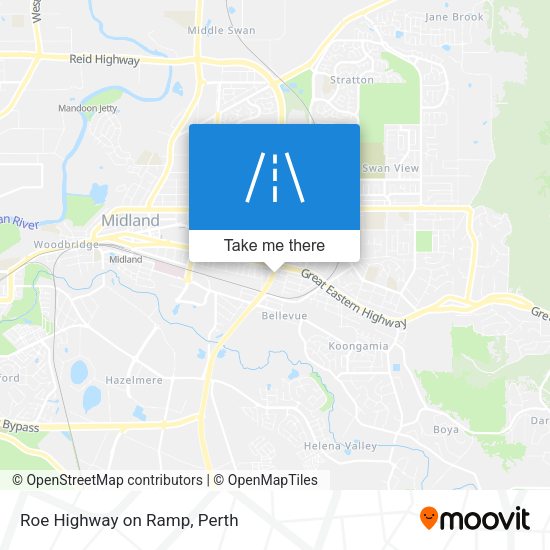 Roe Highway on Ramp map