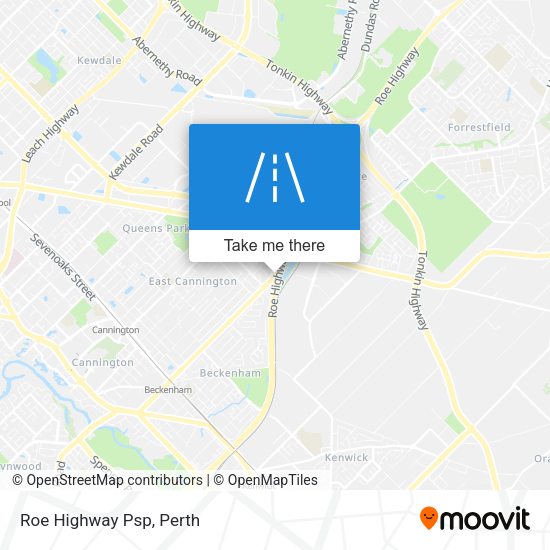 Roe Highway Psp map
