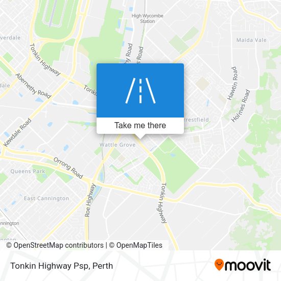 Tonkin Highway Psp map